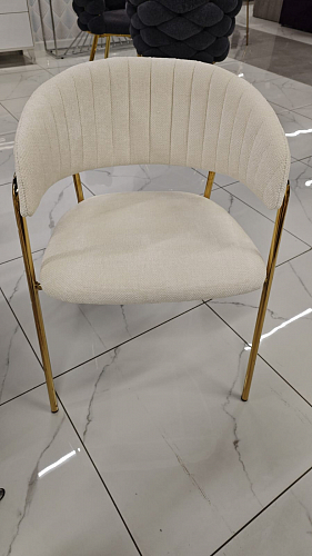 Стул на металлокаркасе Kamelia green / gold из шоурума 9